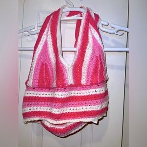 Hollister Shades of Pink Halter Top 💗